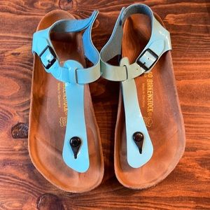Teal Birkenstock sandals size 40 USW 9-9.5